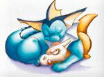  cubone cubow cubow_(character) duo eeveelution female licking love male male/female mon nintendo pok&eacute;mon pok&eacute;mon_(species) sketch tongue tongue_out vabowtie_(character) vaporeon video_games 