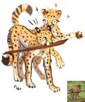  2021 ambiguous_gender cheetah claws digital_media_(artwork) duo felid feline feral flashw fur mammal paws spots spotted_body spotted_fur yellow_body yellow_eyes yellow_fur 
