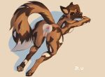  african_wild_dog anthro anus ass_up black_nose brown_body brown_ears brown_fur brown_hair brown_inner_ear_fluff brown_tail butt butt_focus canid canine cheek_tuft claws digitigrade dipstick_tail discreet_user elbow_tufts facial_tuft female fur genitals glistening glistening_eyes green_eyes hair hi_res inner_ear_fluff leaning leaning_forward looking_at_viewer looking_back mammal markings multicolored_body multicolored_fur multicolored_tail on_ground perineum presenting presenting_anus presenting_hindquarters presenting_pussy pussy raised_tail rear_view simple_background solo tail_markings toe_claws tuft white_body white_fur white_tail 
