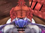  abs anal anal_penetration anthro anthro_on_anthro anthro_penetrated anthro_penetrating anthro_penetrating_anthro anus armor bandai_namco black_sclera censor_bar censored digimon digimon_(species) dragon fellatio genitals group group_sex hand_on_butt headgear helmet hi_res horn ineffective_censorship male male/male male_penetrated male_penetrating male_penetrating_male muscular muscular_anthro muscular_male nipples oral pecs penetration penile penis red_body red_eyes scalie sex shadow tgdh threesome ulforceveedramon vein video_games 