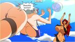  ball bikini breasts diva_mizuki huge_breasts jyubei large_breasts queen&#039;s_blade queen's_blade risty shizuka_(queen&#039;s_blade) shizuka_(queen's_blade) swimsuit 