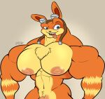  abs anthro biceps big_biceps big_muscles big_nipples big_pecs blue_eyes chest_tuft daxter eyewear fur goggles huge_muscles huge_pecs hyper jak_and_daxter male mammal muscular muscular_male mustelid naughty_dog nipples nude ottsel pecs pink_nipples pose ratchetjak seductive solo sony_corporation sony_interactive_entertainment standing tongue tongue_out tuft video_games 
