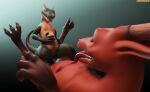  3d_(artwork) abdominal_bulge anal anal_penetration angus_(critterclaws) anthro anthro_on_feral anthro_penetrated bestiality cowgirl_position crittermatic digital_media_(artwork) dragon duo feral feral_penetrating feral_penetrating_anthro from_front_position hi_res kale_(critterclaws) kobold male male/male on_bottom on_top penetration sex size_difference slit 