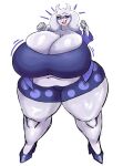  anthro big_breasts boss_monster bovid breasts caprine cleavage clothed clothing female geebie33 hi_res huge_breasts hyper hyper_breasts mammal mature_female simple_background solo thick_thighs toriel undertale undertale_(series) video_games white_background white_body 