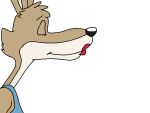  4:3 animated anthro blinky_bill_(series) canid canine canis clothed clothing daisy_dingo digital_media_(artwork) dingo dragonboy618 female kiss_mark kissing lipstick low_res makeup mammal seductive short_playtime simple_background smile solo 