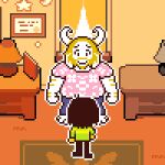  1:1 age_difference ambiguous_gender animated anonymous_artist anthro asgore_dreemurr balls beard canid child clothing deltarune digital_media_(artwork) duo facial_hair father father_and_child genitals human humanoid interspecies kris_(deltarune) low_res male male/male mammal parent parent_and_child penis pixel_(artwork) pubes short_playtime size_difference sprite sprite_art technical_incest undertale undertale_(series) undressing video_games young 