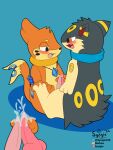  2021 3:4 animal_genitalia animal_penis blush bodily_fluids buizel cum cum_on_penis frottage genital_fluids genitals hi_res knot male male/male masturbation molma_(artist) nintendo penis pok&eacute;mon pok&eacute;mon_(species) quilava sex synge video_games 