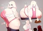  &lt;3 5_fingers anthro apron areola big_breasts blush bodily_fluids boss_monster bovid breasts caprine clothed clothing curvy_figure deltarune eyes_closed female fingers floppy_ears fur grey_background group hair horn huge_breasts human japanese_text kakuteki11029 kemono kris_(deltarune) leaning leaning_forward legwear long_ears long_hair mammal mature_anthro mature_female nipple_slip nipples one_breast_out open_mouth presenting scalie side_boob simple_background smile standing stockings susie_(deltarune) sweat sweatdrop text thick_thighs thigh_highs toriel translated trio undertale undertale_(series) video_games voluptuous wardrobe_malfunction white_body white_fur 