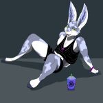  1:1 absurd_res anthro artemisfoxe bisexual clothed clothing female hare hi_res lagomorph leporid male mammal sitting solo 