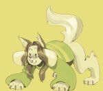  canid canine claws clothed clothing felid feline fur hair low_res mammal simple_background stronger-monsters tem temmie_(undertale) topwear undertale undertale_(series) video_games white_body white_fur 