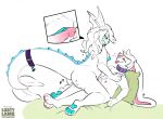  &lt;3 anthro atticus_mura blush breasts collar conditional_dnp dominant dominant_female duo eeveelution female lagomorph leporid lustylamb male male/female mammal nintendo pawpads pok&eacute;mon pok&eacute;mon_(species) pussyjob rabbit sex size_difference teasing tongue tongue_out vaporeon video_games 