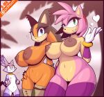  &lt;3 ? amy_rose anthro areola armwear badger big_areola big_breasts blaze_the_cat blue_eyes breast_envy breast_size_difference breasts clothed clothing curvaceous curvy_figure curvy_hips eulipotyphlan felid feline female flat_chested forehead_gem fur genitals gloves green_eyes group hair hand_on_hip handwear hedgehog hi_res huge_areola huge_breasts jewelry legwear legwear_only looking_at_viewer mammal mostly_nude mustelid musteline navel nipples peach_pussy pink_hair purple_body purple_fur pussy r-mk sega small_breasts smile sonic_boom sonic_the_hedgehog_(series) standing sticks_the_jungle_badger thick_thighs thigh_highs topless topless_female voluptuous wide_hips yellow_eyes 
