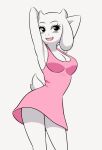  2d_animation animated anthro bouncing_breasts bovid breasts caprine clothed clothing curvy_figure dancing dress female frame_by_frame fur huitu_c mammal mature_female me!me!me! meme seductive sheep short_playtime toriel undertale undertale_(series) video_games white_body white_fur 