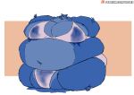  anthro beastars big_breasts blueberry_inflation breasts canid canine canis female fruit_juice hi_res inflation juice_(disambiguation) juno_(beastars) mammal morbidly_obese mostly_nude obese oda-lee overweight swelling wolf 