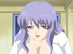  akibakei_kanojo animated animated_gif breasts drunk hatoko_konoha large_breasts open_clothes open_shirt panties purple_hair shirt sleeves_rolled_up solo underwear undressing 