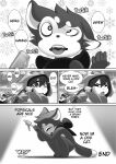  2021 anthro black_hair comic detailed_background digital_media_(artwork) duo english_text hair hi_res human mammal open_mouth rudragon teeth text tongue 