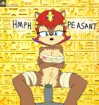  animal_crossing ankh ankha_(animal_crossing) ankha_zone anthro archie_comics bandage big_breasts breasts chipmunk cowgirl_position crossed_arms duo egyptian_headdress english_text faceless_character faceless_male female first_person_view fours_(artist) from_front_position genitals ground_squirrel hi_res looking_at_viewer male male/female male_pov mammal nintendo nipple_slip on_bottom on_top open_mouth penetration penis pussy rodent sally_acorn sciurid sega sex sonic_the_hedgehog_(archie) sonic_the_hedgehog_(comics) sonic_the_hedgehog_(series) text vaginal vaginal_penetration video_games 