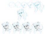  2021 anthro breasts digital_media_(artwork) eyebrows eyelashes felid feline female foxmode hair looking_at_viewer mammal sketch sketch_page solo 