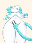  3:4 android anthro big_breasts blush blush_stickers breasts covering covering_crotch darkner deltarune domestic_cat felid feline felis female machine mammal navel nipple_censor robot smile solo standing tasque_manager thick_thighs trickflickd under_boob undertale_(series) video_games yellow_eyes 
