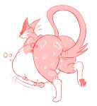  2018 big_butt blush butt digitigrade female feral genitals huge_butt liepard masturbation motion_lines nintendo pawpads pok&eacute;mon pok&eacute;mon_(species) pussy simple_background solo tail_fetish tail_masturbation tail_play thick_thighs video_games vore wide_hips ziravore 