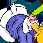  1:1 absurd_res age_difference all_fours anthro aroused balls big_balls big_breasts big_butt big_penis blowjob_face blush blush_lines bodily_fluids bovid breasts bubble_butt butt caprine clothing deep_throat deltarune digital_media_(artwork) drooling duo erection fellatio female fur genitals head_grab hi_res human humanoid_genitalia humanoid_penis kneeling_position kris_(deltarune) long_penis lustful_eyes lustful_gaze male male/female mammal monster_girl_(genre) mother mother_and_child mother_and_son older_female oral oral_penetration parent parent_and_child penetration penile penis penis_grab purple_clothing raised_tail red_eyes saliva sex small_but_hung son tears tears_of_pleasure technical_incest teenager thick_penis thong tongue tongue_out toriel ttherandom ttherandom_artist undertale undertale_(series) underwear video_games white_body white_fur yellow_body yellow_skin young younger_male 