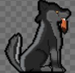  animated canid canine canis feral fox low_res male mammal navel short_playtime thumbnail tongue tongue_out vore vorochi wolf 