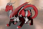  3:2 absurd_res butt chrystaldraw clothing dragon featureless_crotch female feral hi_res kojiki_(dragon) maid_uniform presenting presenting_hindquarters solo uniform upskirt 
