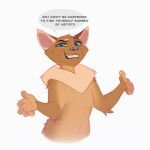  1:1 2021 5_fingers ambiguous_gender anthro blue_eyes brown_body brown_fur digital_media_(artwork) domestic_cat english_text eyebrows eyelashes felid feline felis fingers fur kyander mammal solo teeth text whiskers yellow_sclera 