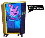  &lt;3 ^_^ alpha_channel ambiguous_gender anthro anthrofied blush camelid english_text epic_games eyes_closed foamytail fortnite hearts_around_body hearts_around_head llama llana_(fortnite) mammal simple_background smile solo text transparent_background vending_machine video_games 