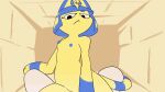  16:9 ambiguous_gender animal_crossing animated ankha_(animal_crossing) anthro blue_hair breasts cowgirl_position digital_media_(artwork) domestic_cat dragonweirdo duo egyptian felid feline felis female female/ambiguous first_person_view frame_by_frame from_front_position grinding hair humor mammal meme nintendo nipples nude on_bottom on_top sex short_playtime small_breasts video_games widescreen yellow_body 