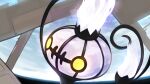  2021 absurd_res ambiguous_gender chandelure detailed_background digital_media_(artwork) earth feral glowing glowing_eyes hi_res metalisk nintendo not_furry pok&eacute;mon pok&eacute;mon_(species) purple_body solo space video_games yellow_eyes 