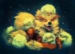  2015 arcanine digital_media_(artwork) fur group jjeniac nintendo open_mouth paws pok&eacute;mon pok&eacute;mon_(species) smile teeth tongue video_games whimsicott 