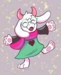  2021 3_toes barefoot bovid caprine clothed clothing deltarune digital_media_(artwork) eyewear feet fingers glasses goat hi_res horn icelectricspyro male mammal pawpads paws pink_pawpads plantigrade ralsei smile soles solo toes undertale_(series) video_games 