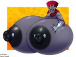  4:3 anthro areola big_areola big_breasts big_nipples black_nipples breast_squish breasts cornchip21 eyewear female glasses grey_body hi_res huge_breasts huge_piercing hyper hyper_breasts iva_(cornchip21) nintendo nipple_piercing nipples piercing pok&eacute;mon pok&eacute;mon_(species) red_eyes smile solo squish superix video_games weavile 