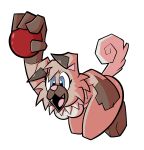  absurd_res alpha_channel animal_humanoid anthro ball canid canid_humanoid canine canine_humanoid canis dog_humanoid domestic_dog female hi_res humanoid mammal mammal_humanoid nintendo pembrokewkorgi pok&eacute;mon pok&eacute;mon_(species) rockruff rocky_road_(pembrokewkorgi) solo video_games 