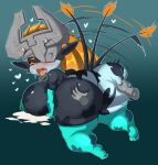  absurd_res all_fours alternate_species animal_humanoid big_breasts big_butt bodily_fluids bovid bovid_humanoid bovine bovine_humanoid breasts butt butt_grab cattle_humanoid disembodied_hand female hair hand_on_butt hi_res humanoid lactating mammal mammal_humanoid midna nintendo orange_hair purple_yoshi_draws the_legend_of_zelda twilight_princess video_games 