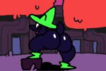  animated anthro big_butt bottomless butt clothed clothing deltarune male ralsei short_playtime solo superiorfoxdafox twerking undertale_(series) video_games 