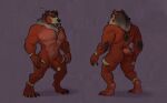  2021 a1tar absurd_res anthro colored digital_media_(artwork) dire_bear hi_res male mammal model_sheet muscular ursid 