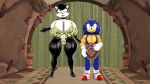  16:9 anthro barefoot big_breasts big_butt blueapple bra breasts butt camo camo_print clothing duo explorer feet female hat headgear headwear hershey_the_cat hi_res huge_breasts huge_butt humanoid hut male male/female mostly_nude panties sega sonic_the_hedgehog sonic_the_hedgehog_(series) tagme underwear widescreen 