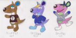  2:1 animal_crossing anthro baron-redbeaver brisbane_the_smug_kangaroo douglas_the_jock_kangaroo group hi_res jock kangaroo lazy macropod male mammal marsupial murray_the_lazy_kangaroo nintendo smug video_games 