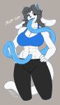  abs absurd_res anthro athletic big_breasts blue_tongue breasts clothed clothing curvy_figure digital_media_(artwork) female fur grey_background grey_hair hair hi_res hourglass_figure hyper hyper_tongue long_hair long_tongue looking_at_viewer multi_ear portrait simple_background smile tem temmie_(undertale) three-quarter_portrait tongue tongue_out undertale undertale_(series) video_games white_body white_fur wmdiscovery93 