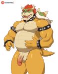  anthro bowser bowser_day genitals hi_res koopa kraidhiel male mario_bros muscular nintendo overweight penis scalie solo video_games 