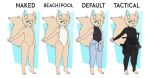  absurd_res anthro biped canid canine clothed clothing digital_media_(artwork) eyewear fennec fidda_gracepaws_(character) fiddagracepaws_(artist) fingers flat_chested fox fur girly glasses hair hi_res looking_at_viewer male mammal model_sheet nipples nude simple_background smile solo standing swimwear weapon wet wet_clothing 