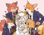  &quot;honest&quot;_john_foulfellow 2021 anthro black_nose br&#039;er_fox canid canine clothing disney duffy_and_friends female fox fur group linabell male mammal nick_wilde pink_nose pinocchio robin_hood robin_hood_(disney) simple_background song_of_the_south uochandayo zootopia 