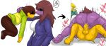  &lt;3 alphys amazon_position anthro anthro_penetrated balls bodily_fluids bottomwear brown_bottomwear brown_clothing brown_hair brown_pants butt clothed clothing deltarune dominant dominant_female duo_focus enigi09 female female_penetrated female_symbol from_front_position gender_symbol genital_fluids genitals green_clothing group hair hi_res holding_character human human_on_anthro human_penetrating human_penetrating_anthro interspecies kris_(deltarune) larger_female looking_at_sex lying male male/female male_penetrating male_penetrating_female male_symbol mammal monster nude on_back open_mouth pants penetration penile penile_penetration penis_in_pussy pussy pussy_juice reptile reverse_missionary_position scalie sex sexuality_symbol size_difference susie_(deltarune) symbol undertale undertale_(series) vaginal vaginal_penetration video_games 