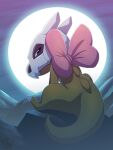  3:4 bow cubone cubow cubow_(character) female hi_res light mask moon moonlight night nintendo pok&eacute;mon pok&eacute;mon_(species) rock semi-anthro skull_mask solo video_games 