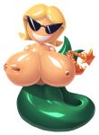  2018 alpha_channel animal_humanoid animate_inanimate big_breasts blonde_hair breast_grab breasts curvy_figure disney doll doll_joints eyewear female fish fish_humanoid hair hand_on_breast hi_res huge_breasts humanoid knick_knack living_doll looking_at_viewer marine marine_humanoid merfolk nipple_fetish nipple_play nipples noonun nude pixar presenting presenting_breasts smile solo split_form sunglasses sunny_atlantis wide_hips 