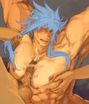  bara blue_hair male male_focus muscle nude regal_bryan regal_bryant tales_of_(series) tales_of_symphonia what yaoi 
