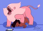  bestiality blush bodily_fluids cartoon_network connie_maheswaran cum duo felid female female_on_feral feral feral_penetrating feral_penetrating_human fur genital_fluids genitals human human_on_feral human_penetrated interspecies lion lion_(steven_universe) male male/female male_on_human mammal nipples nude open_mouth pantherine penetration penis pink_body pink_fur sex simple_background size_difference steven_universe tongue unknown_artist young 