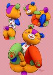  anal anal_masturbation anal_penetration animal_crossing anthro anus balls blush bottomless butt clothed clothing dildo dildo_in_ass dildo_insertion dildo_sitting foreskin genitals male masturbation nintendo penetration penis plushie pypbota sex_toy sex_toy_in_ass sex_toy_insertion solo stitch_(sewing) stitches_(animal_crossing) teddy_bear video_games 